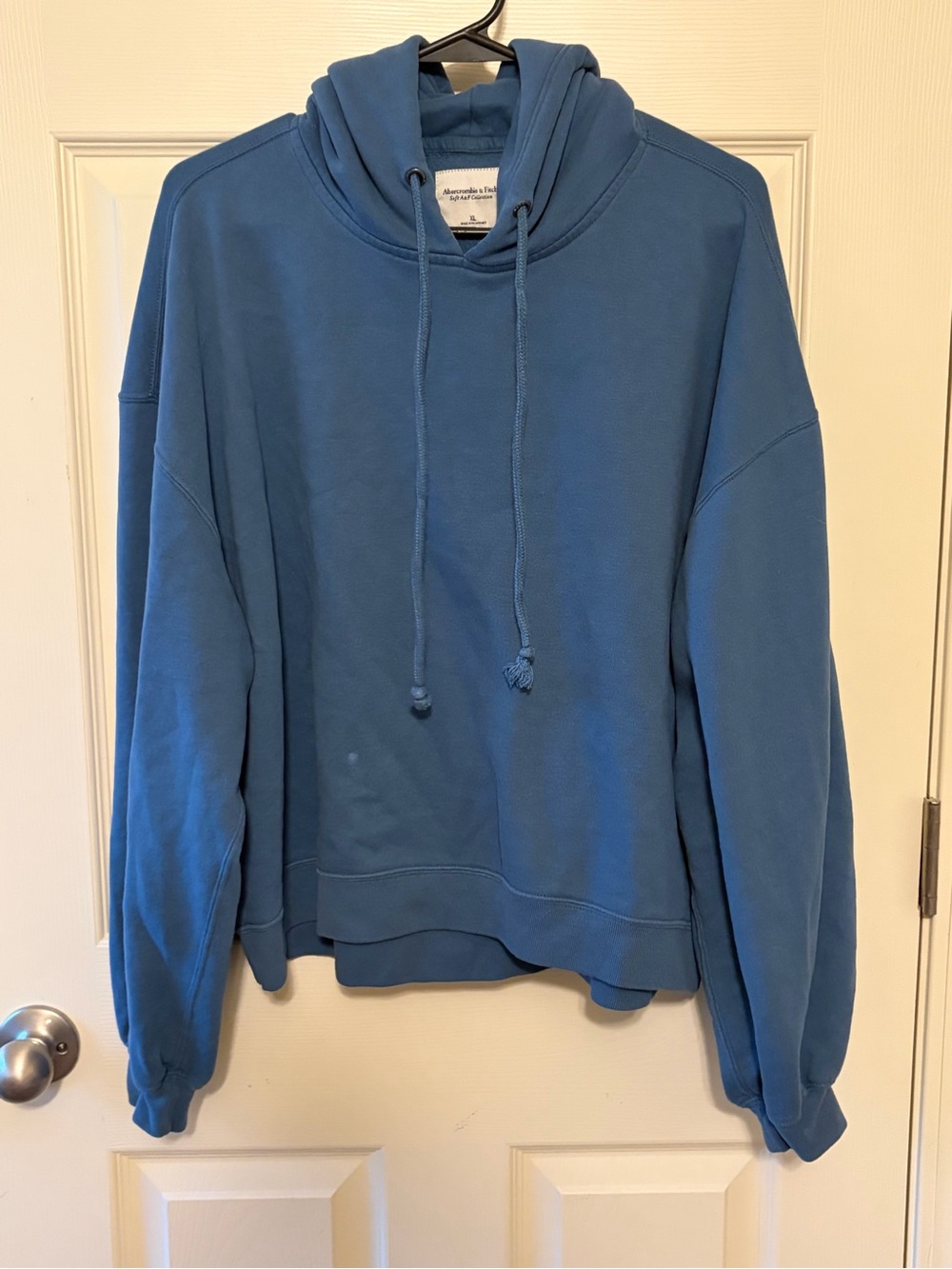 Abercrombie & Fitch Blue Hoodie Sweatshirt- Soft A&F Collection